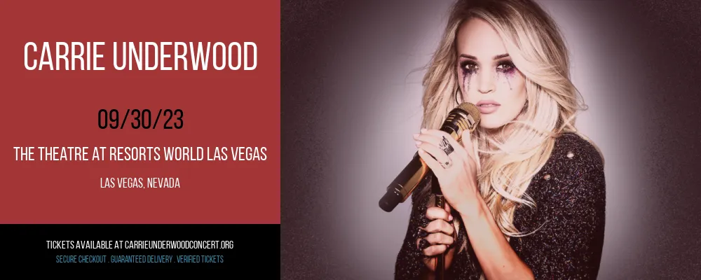 Carrie Underwood at The Theatre at Resorts World Las Vegas at The Theatre at Resorts World Las Vegas