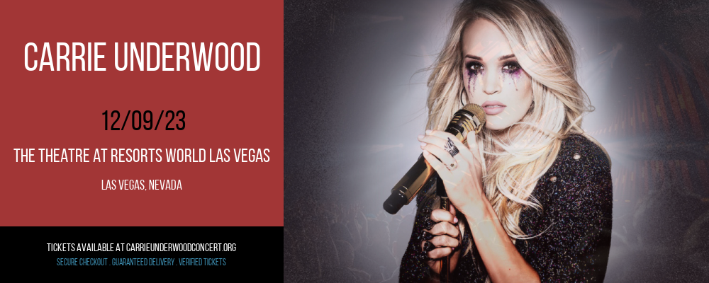 Carrie Underwood at The Theatre at Resorts World Las Vegas at The Theatre at Resorts World Las Vegas