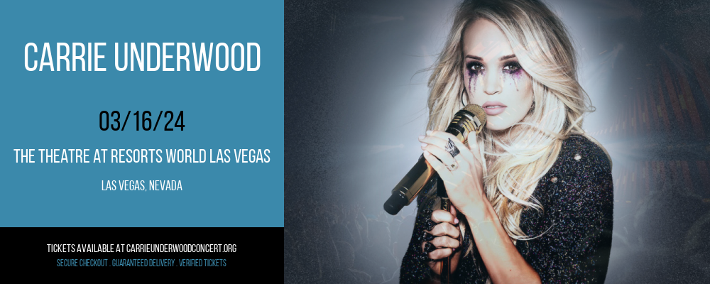 Carrie Underwood at The Theatre at Resorts World Las Vegas at The Theatre at Resorts World Las Vegas